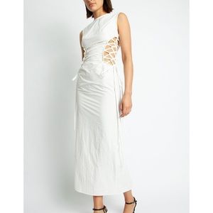 Christopher Esber Ruched Side Tie dress - Sz0-2 - new w tags never worn!